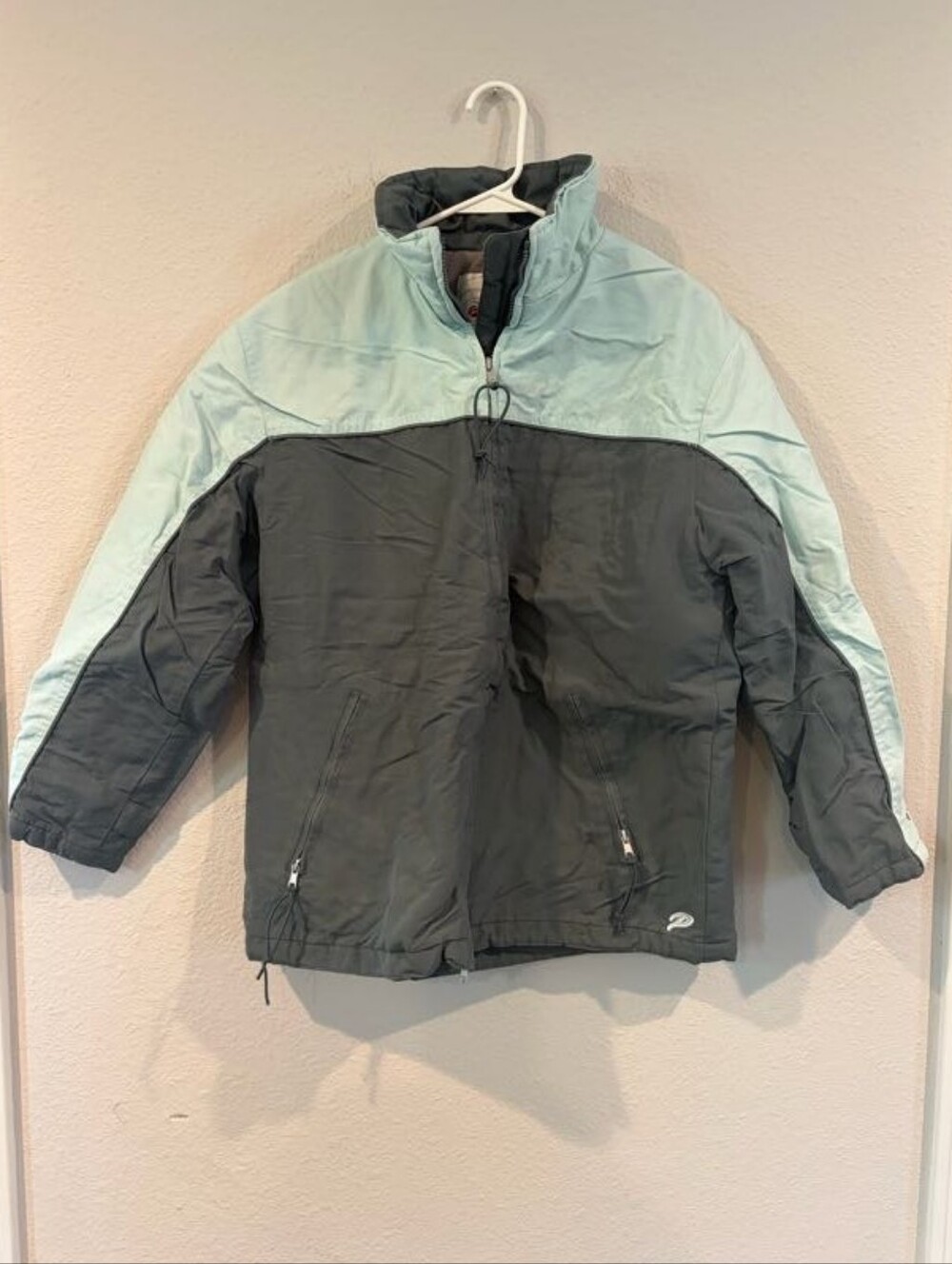 Drift Performance Boardwear Womens Vintage Y2k Green Color Block Winter Jacket L